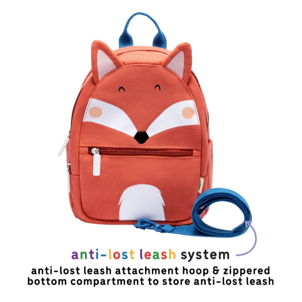 Cute Fox Toddler Backpack with Anti-Lost Leash